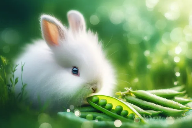 Mohou králíci jíst hrášek